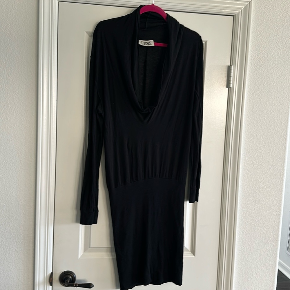 MM6 Maison Martin Margiela Black Dress Tunic Fits Size 6-8 US